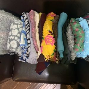 Assortment of 18 Scarves